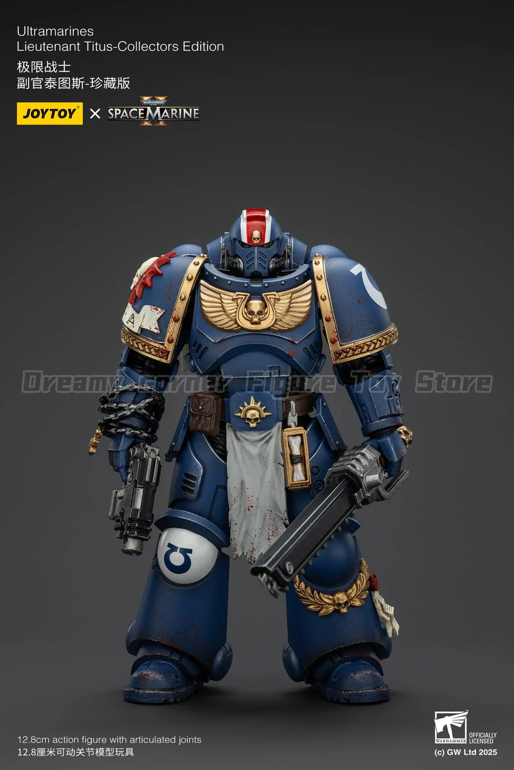 【In Stock】JOYTOY Warhammer 40K Ultramarines Titus Sergeant Gadriel Brother Chairon 3PCS Collectors Edition 1/18 Action Figures