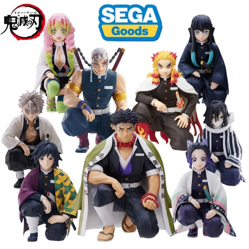 Original SEGA Demon Slayers Hashira Meeting Rengoku Kyoujurou Tokitou Muichirou Kanroji Mitsuri Giyuu Shinobu Anime Figures
