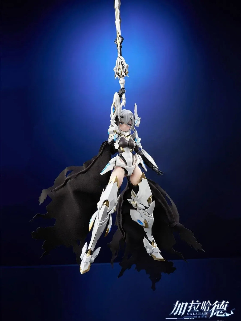 【In stock 】1/12 White Dragon Knight Galahad Mechanical Mecha Girl Assembleable and Poseable Model