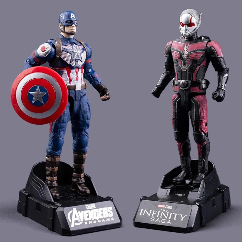 Marvel Legends Series Iron Man Captain America Ant-Man 1/12 Scale Deformable Anime Action Figure Model Kids Birthday Gift Toys