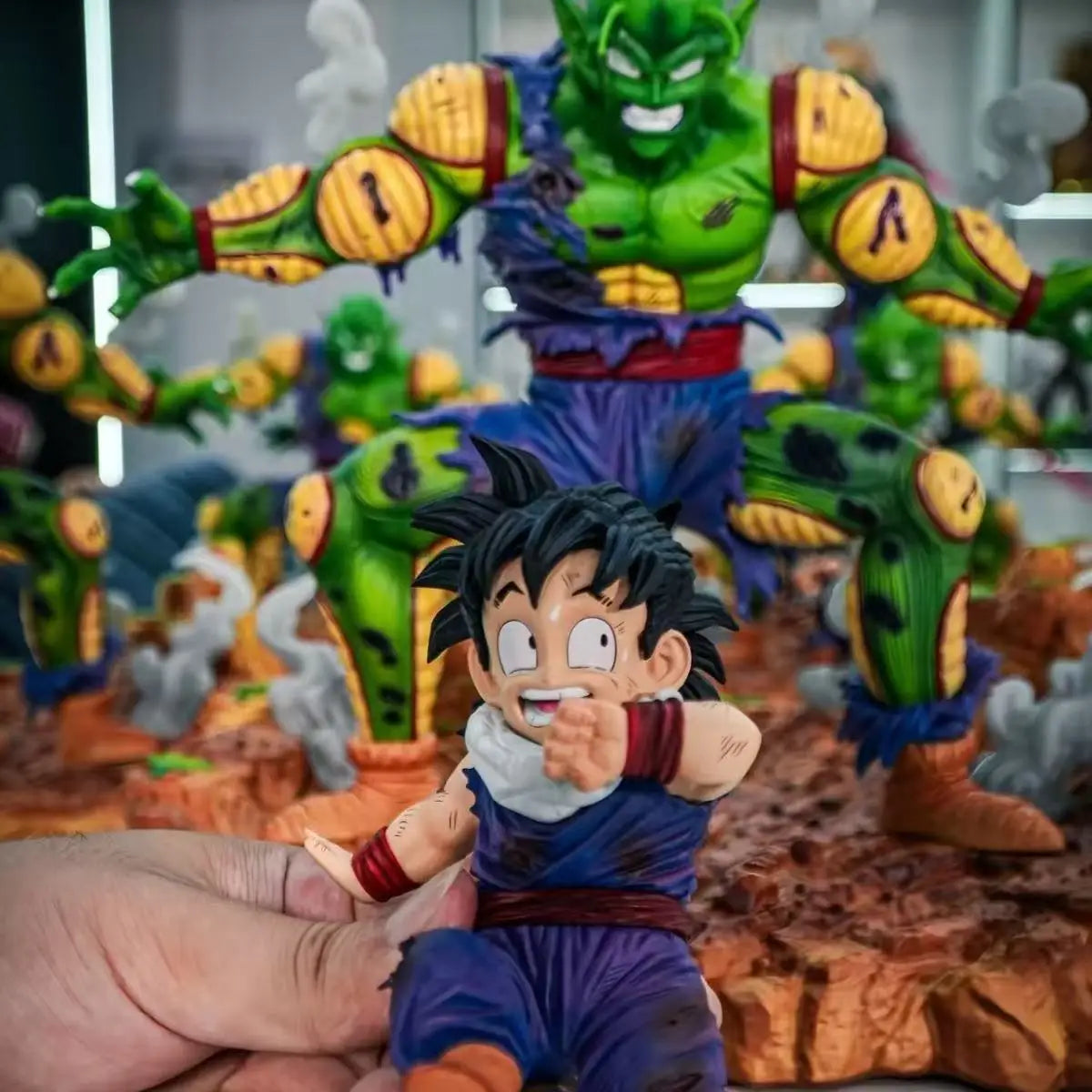 Anime Dragon Ball Z Piccolo Protect Gohan Figure Super Piccolo Figurine Action Figures Gk Statue Collection Model Toy Gifts