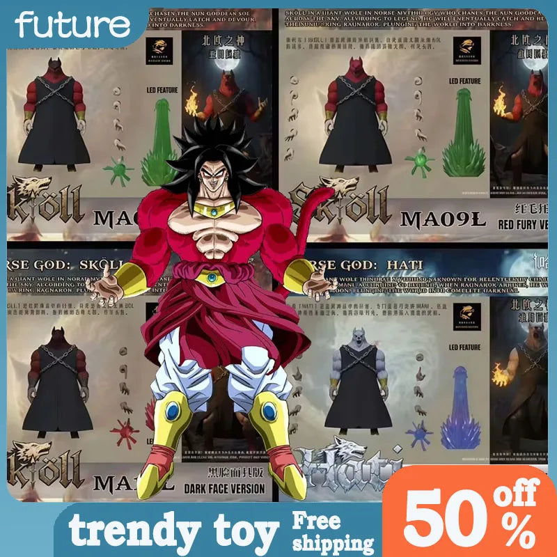 Auf Lager Bestien-Gottheiten Kong Ma08l 09l 10l 11l Actionfigur Modell Actiomythos Anime-Peripherie Welle 3 Nordische Götter Skoll Hati Spielzeug