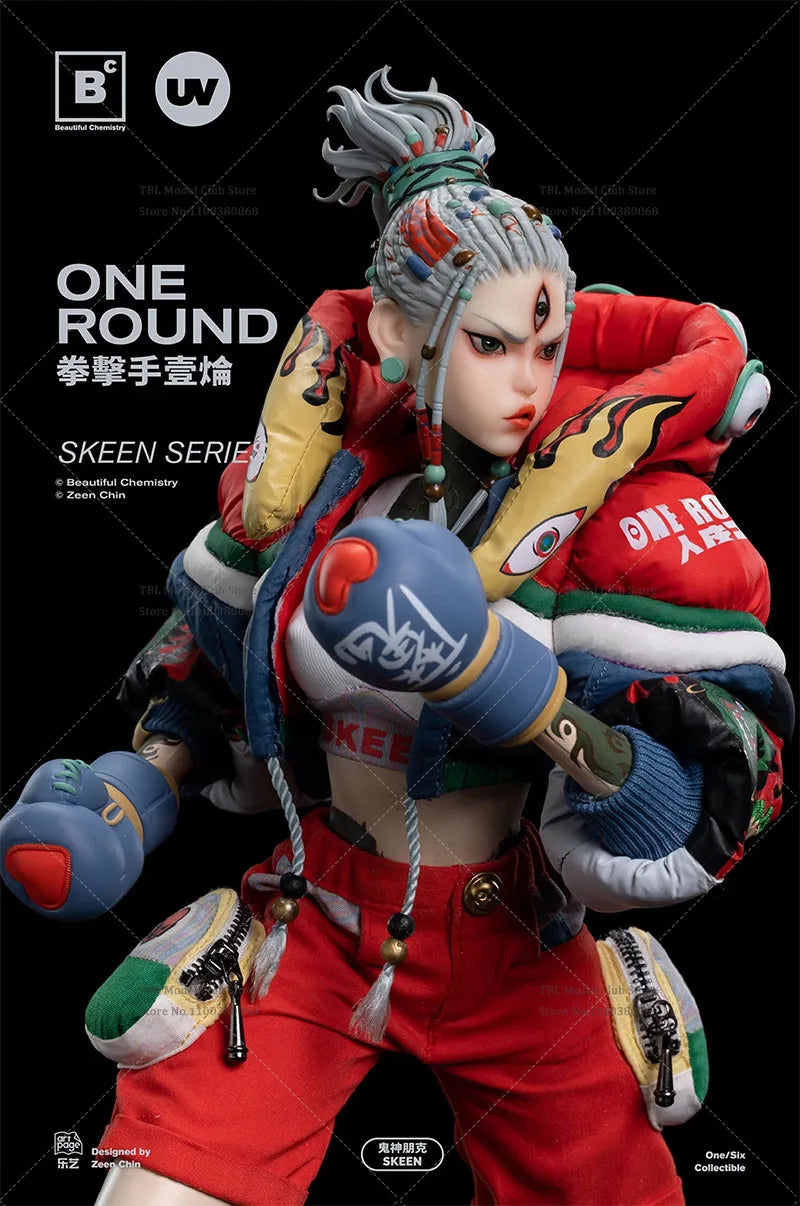In Stock Underverse UV202405 1/6 Female Soldier Three Eyes Ghost Boxer One Round Full Set 12in Beautiful Chemistry Action Figure