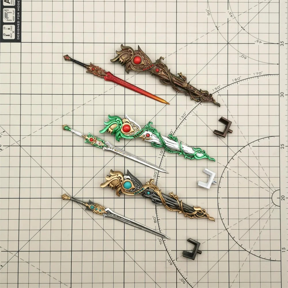 【No Figure】1/12 Scale Female Resin Unpainted Conversion Parts Ancient - Style Long Sword Fit Kotobukiya Model For Collection