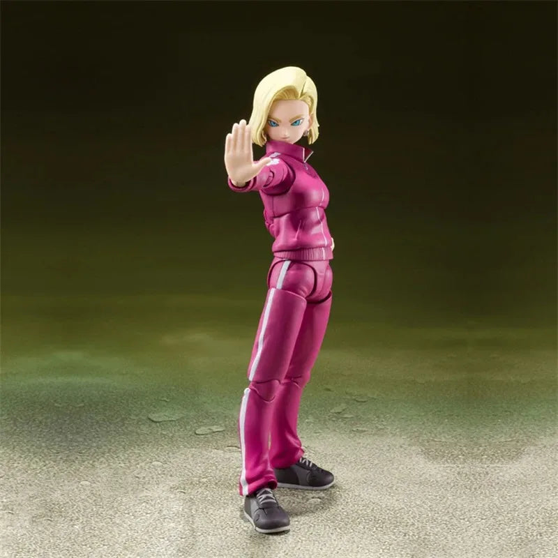 In Stock Bandai S.H.Figuarts Dragon Ball Super Android 17 Android 18 Tournament of Power Anime Figure The Perfect Gift for Kids