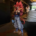 Hot 30cm Dragon Ball Anime Figure Np Super Saiyan Ss4 Gogeta Desktop Computer Ornaments Trendy Christmas Xmas Gifts