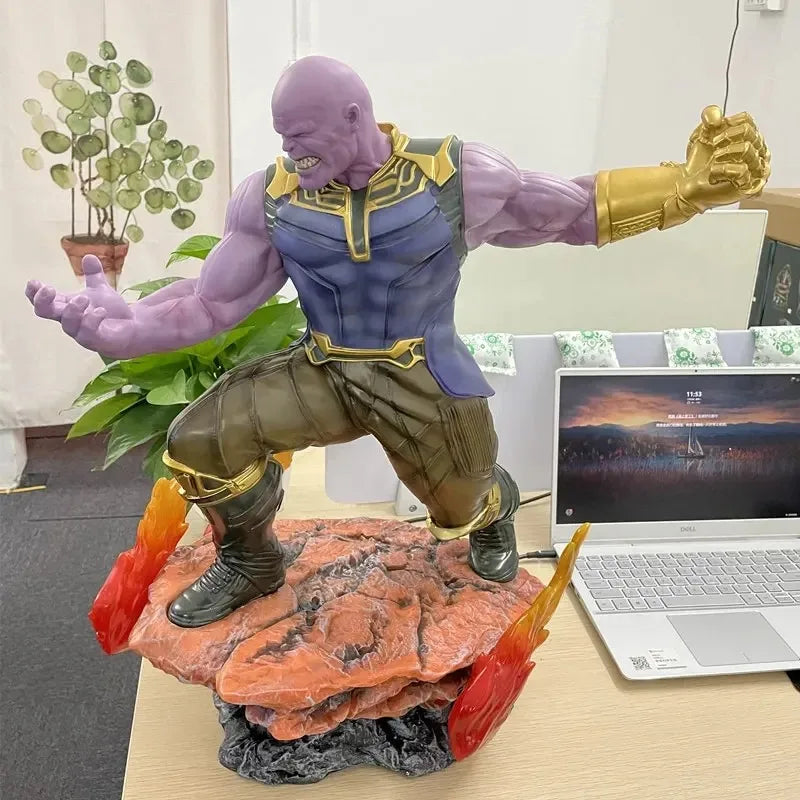 60cm 1/4 Scale Green Giant Hulk Thanos Resin Superhero Figure - Large Size Home Decoration Collectible Model Gift