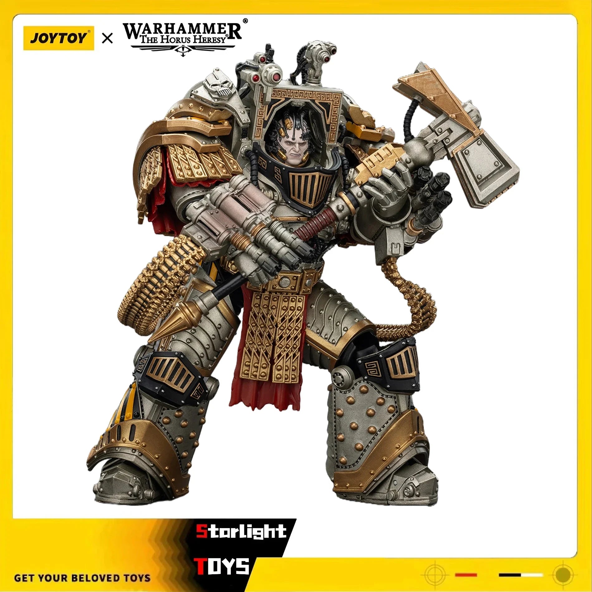 【JOYTOY】Warhammer 40K Iron Warriors Perturabo Primarch of The LVth Legion 1/18 Action Figure Model Toys