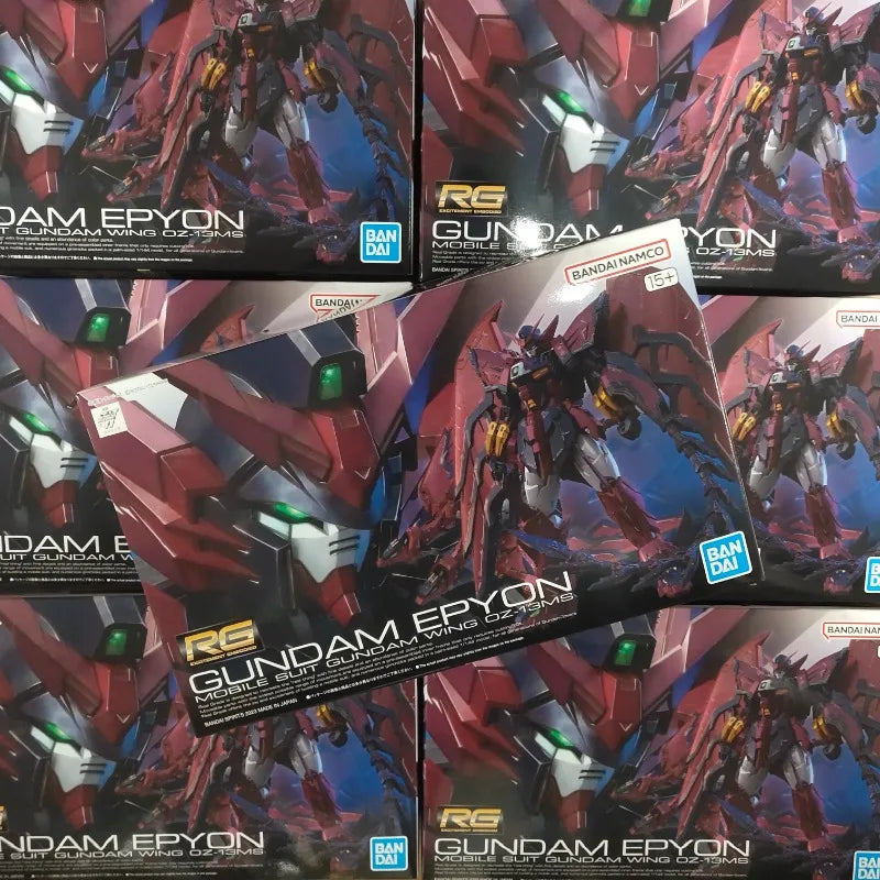 Anime Original Bandai RG 1/144 OZ-13MS Epyon Gundam PVC Actionfiguren Sammelfiguren Modellspielzeug Geburtstagsgeschenk