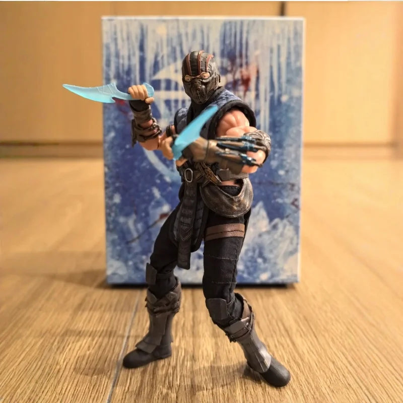 In Stosk Original Joy Man Toys JMToys ZK001 1/12 Mortal Kombat Figures Sub-Zero Action Anime Figurine Classic Sub-Zero Models