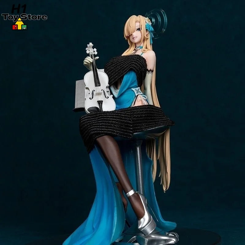 Blue Archive Ichinose Asuna Formal Dress GK Figure Anime Beautiful Girl Violin Statue 2D Collectible Desktop Decorative Ornament