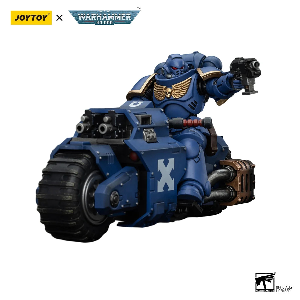 【MT】Original JOYTOY Warhammer 40K Space Marines Ultramarines Outriders Brother Catonus 1/18 Action Figure Model Toy