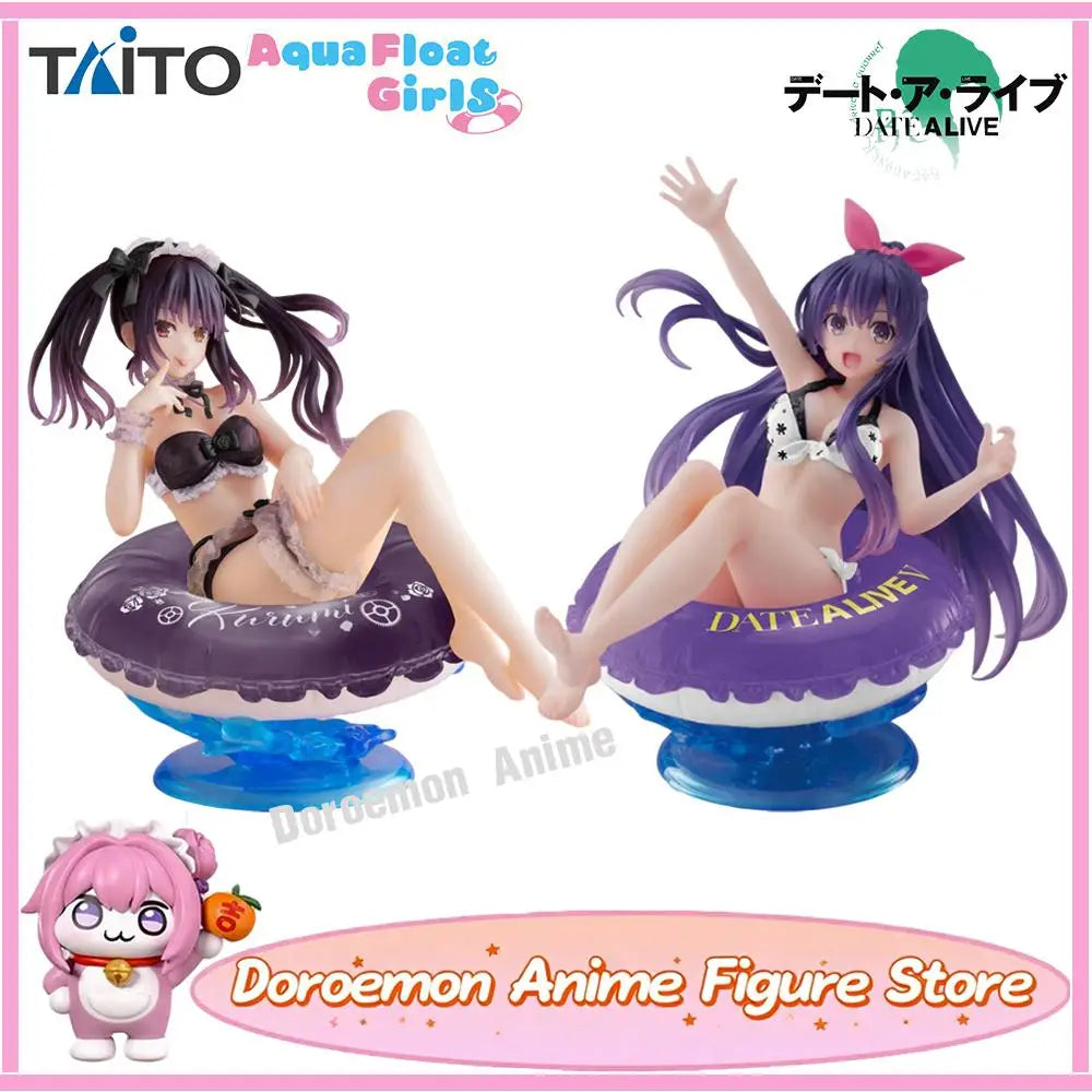 In Stock Original Taito Aqua Float Girls Date A Live V Yatogami Tohka Tokisaki Kurumi Swimming Suit Cute Girls Figures Model