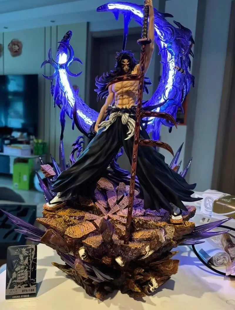 47cm Statue Demon Killer Yoriichi Twelve Wood Month Pvc Cartoon Character Model Collection Ornaments Gifts