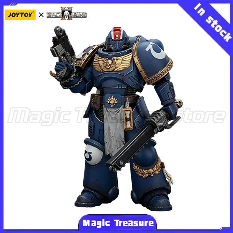 【MT】JOYTOY 1/18 Action Figure Warhammer 40K Ultramarines Lieutenant Titus-Collectors Edition Anime Model Toys Gift