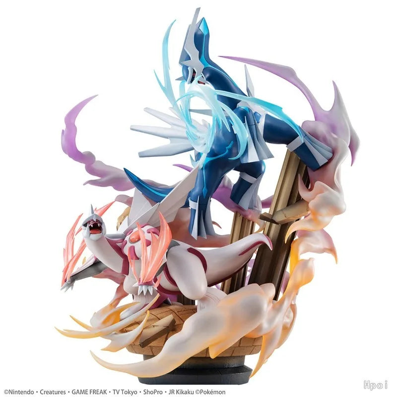 Hot Sale Original MegaHouse G.E.M.EX Pocket Monsters Palkia Dialga 34CM Limited Edition Toys Model Statue Ornaments Collection