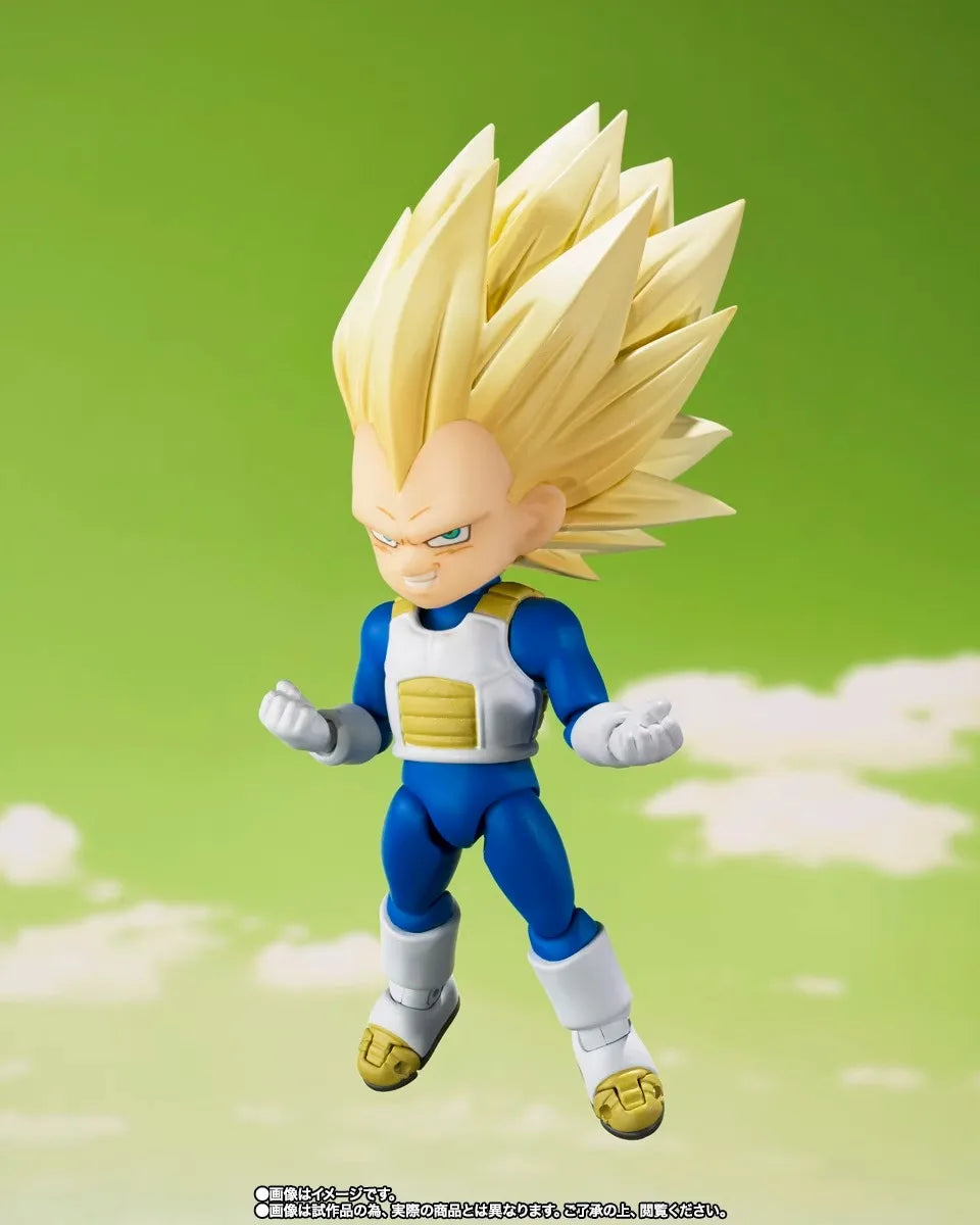In Stock 100% Original Dragon Ball Shf Daima SSJ3 Vegeta Action Figures Sh Figuarts Daima Vegeta Anime Model Toys Kid Xmas Gifts