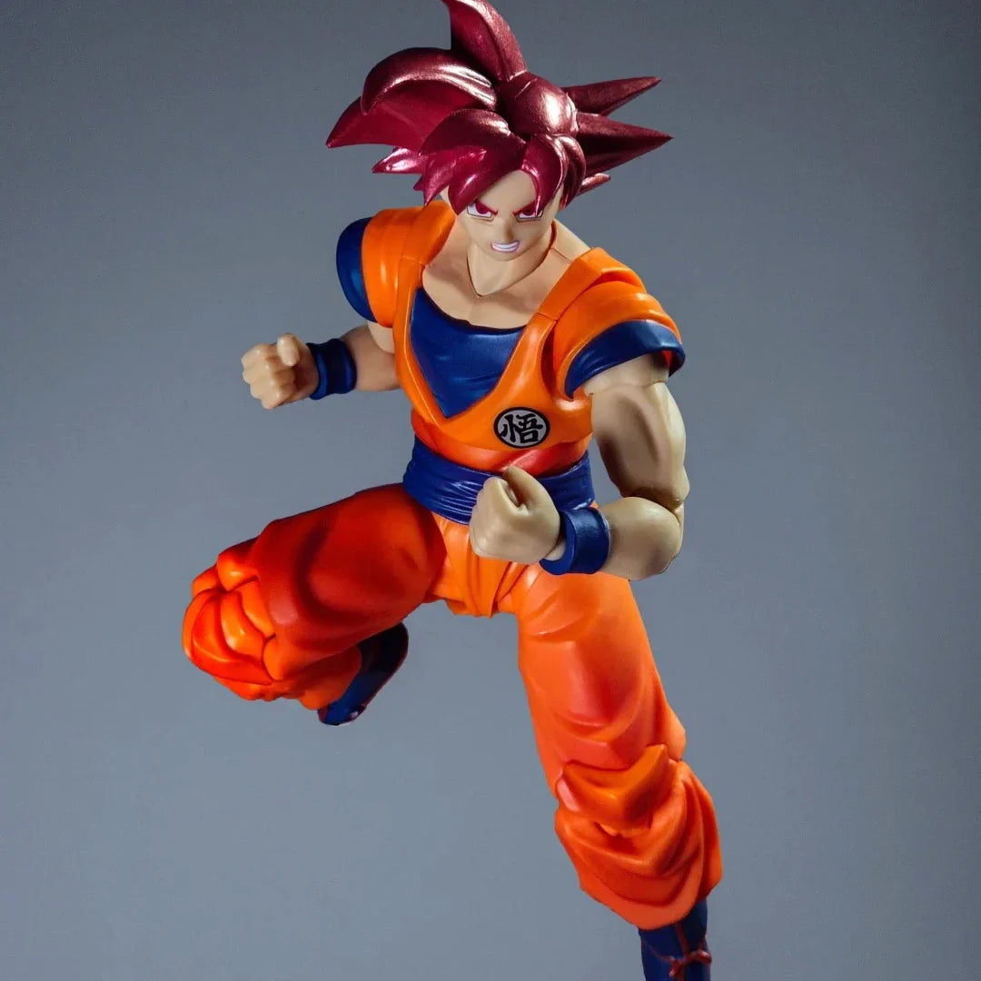 Dragon Ball Super Super Saiyan Red Hair Goku Action Figure Collectible Competition Model Toy for Fans And Collectors