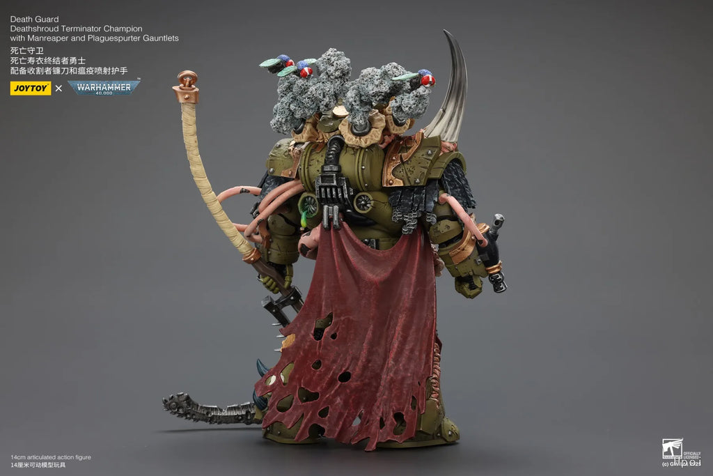 Original in Stock JOYTOY WARHAMMER 40K Death Guard Deathshroud Terminator Champion 1/18 Scale Figures Model Toy Gift Collection