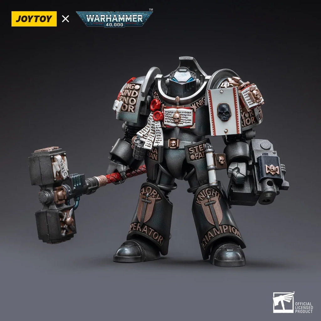 【In Stock】JOYTOY Warhammer 40K 1/18 Action Figure Grey Knights Terminator Caddon Vibova for Game Soldier Model Toy
