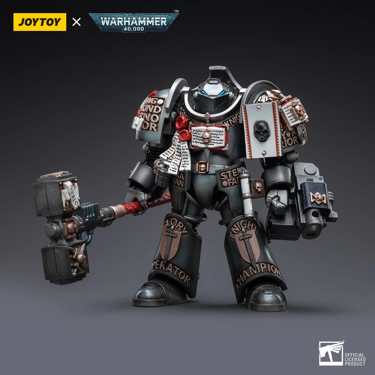 【In Stock】JOYTOY Warhammer 40K 1/18 Action Figure Grey Knights Terminator Caddon Vibova for Game Soldier Model Toy