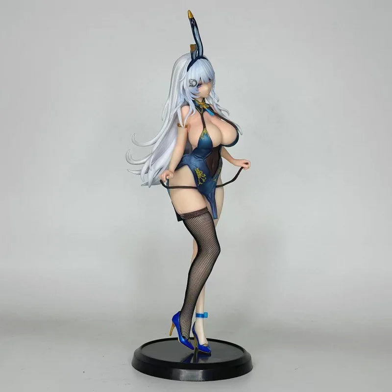 Sexy Anime Adults Bunny Girl Figure in Qipao Stockings High Quality Collectible Standing Pose Model  26cm