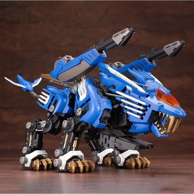 Kotobukiya ZD131 HMM ZOIDS RZ-028 Super Heavy Sword Longtooth Lion AB Action Figure Children's Toy Birthday Gift