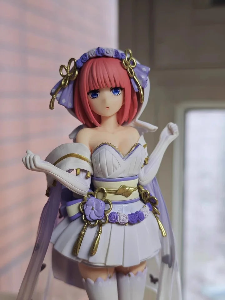 Five-Point Flower Wedding Dress Nakano One Flower Two Nakano Three Nine Four Leaves May Anime Action Figure Pvc Model Toys Gifts