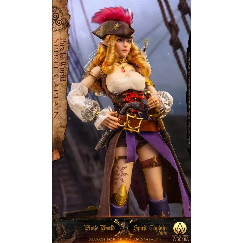 WAR STORY TOYS Original WS018 Elf Captain - Elsa Pirate Ship Light Platform Mobile Doll Model Handmade Toy Gift Collection Spot