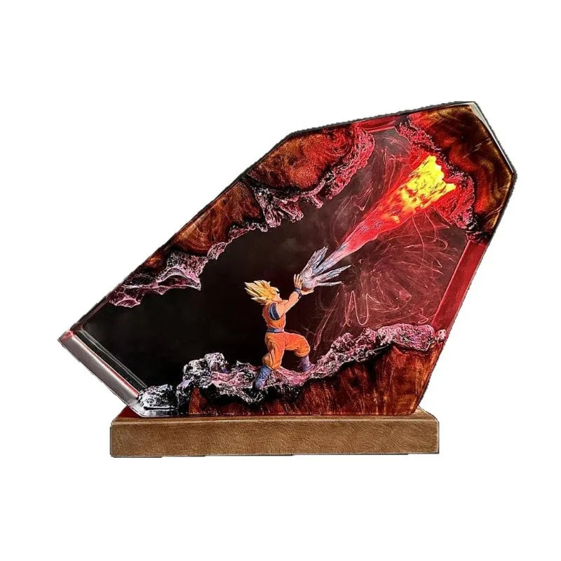 Dragon Ball Surrounding Model Night Light Wukong Shock Wave Surrounding Dragon Ball Resin Night Light Birthday Gift