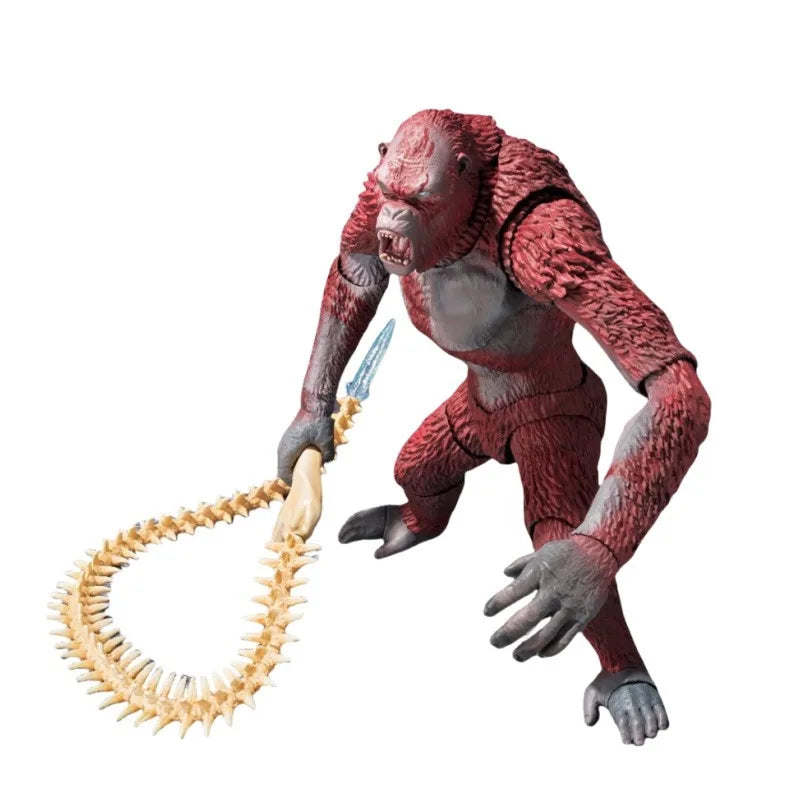 In-Stock BANDAI Genuine Godzilla Vs Kong: The New Empire Anime Figure SHM THE SKAR KING Finished Goods Model Joints Movable Toy