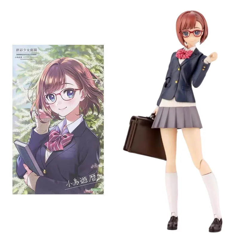 Kotobukiya Creative Color Girls Garden Model Kit Sousaishojoteien Koyomi Takanashi Winter Uniform Anime Action Figures Toys