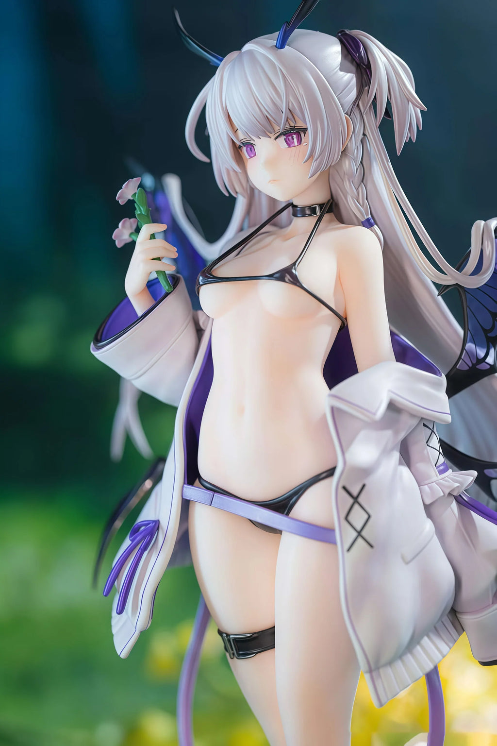 Demon Girl 23cm Standing Position Anime Figure Model Statue Collection Desktop Decoration Ornament Toys Gifts For Fans