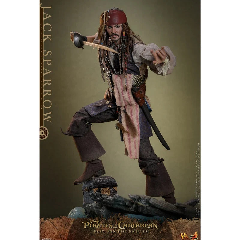 In Stock Hottoys DX37 DX38 Jack Sparrow Pirates of The Caribbean 1/6 Animation Action Figure Toy Gift Model Collection Hobby