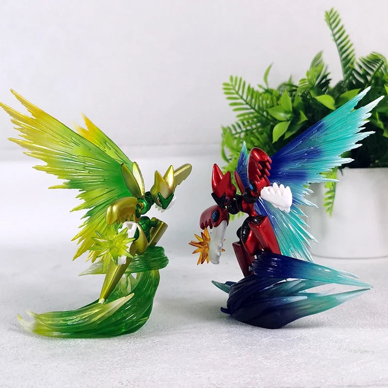 New BKM Pet Pokemon Anime Figurine Model Wogua Mega Claw Grasshopper GK Collectible Two-Dimensional Trendy Plaything Ornament