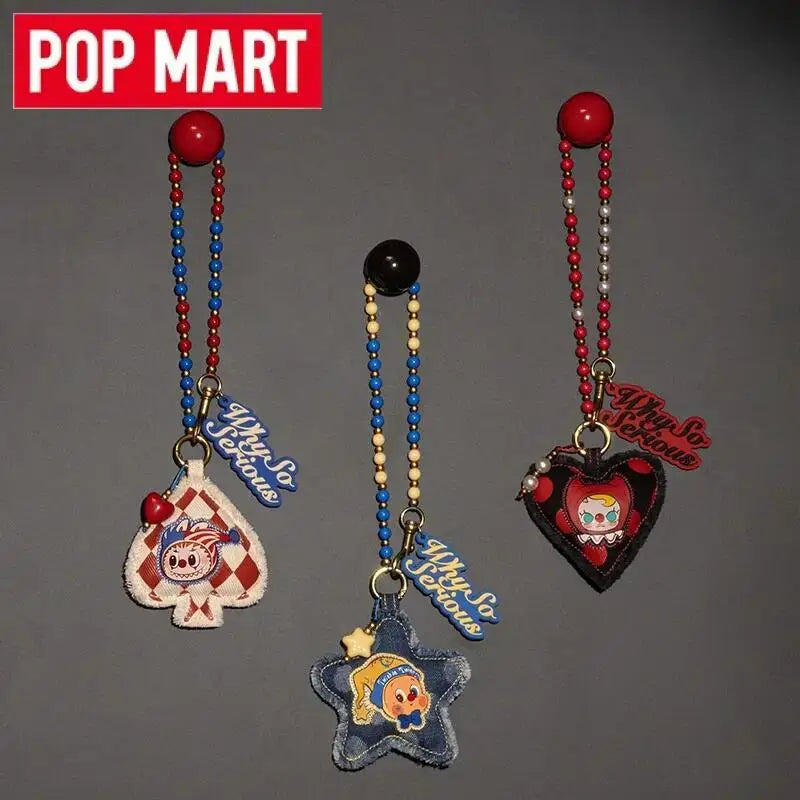 POP MART Why So Serious Series Pendant Blind Box Toys Kawaii Anime Action Figure Surprise Mystery Box Figurines Dolls Kids Gifts