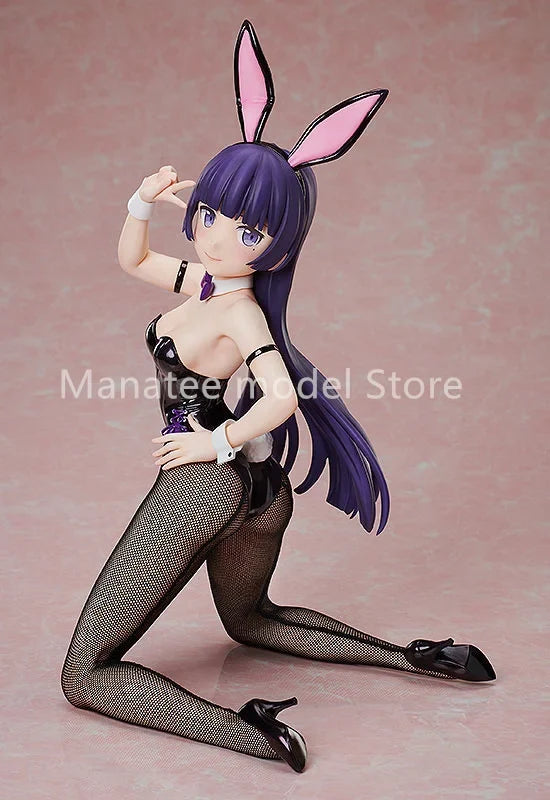 FREEing Original Oreimo 2 Kuroneko Bunny Ver. 1/4 PVC Action Figure Anime Model Toys Collection Doll Gift