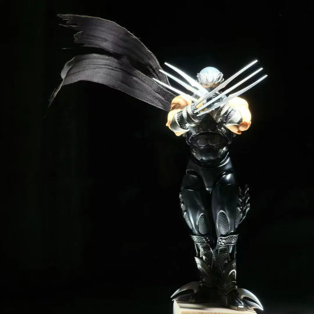 Ninja Gaiden SHF Anime Handmade Ryu Hayabusa Tailored Scarf 13Cm and 20Cm Cloak Built In Iron Wire Is Suitable for 1/12 Toys