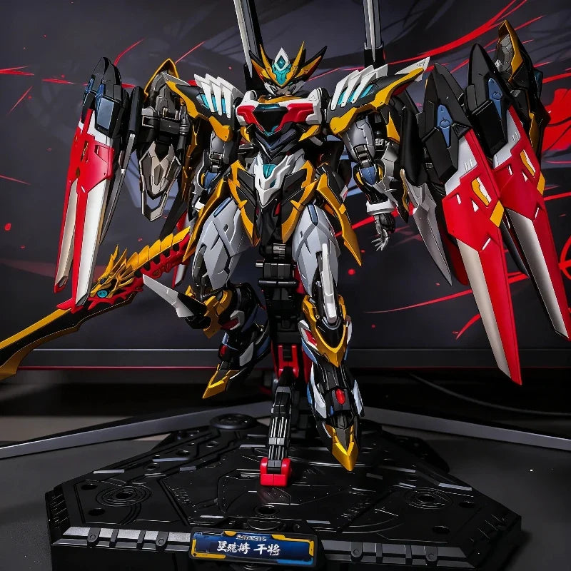 Motor Nuclear 1/100 MNP-XH12 Gan Jiang Mecha Model Kit Action Figures Alloy Frame Assembly Toy With Platform Desk Decor Boy Gift
