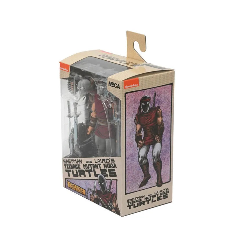 NECA 54382 Toys Teenage Mutant Ninja Turtles (Mirage Comics) Action Figure Foot Ninja Classic Colors 18 cm Original Model Doll