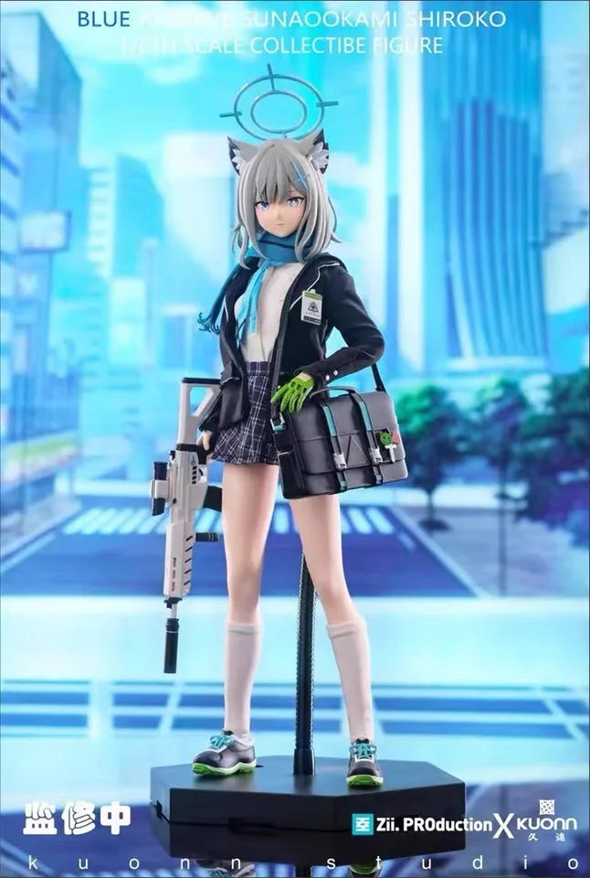 【In Stock】Original ZII.PRODUCTION Blue Archive Sunaokami Shiroko 1/6 Action Figure Model Collection Toy