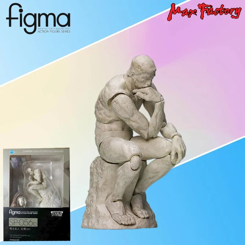 Max Factory Genuine Figma Series Desktop Art Museum Victoire De Samothrace ，Thinker Gypsum Ver Movable Model Exquisite Toys