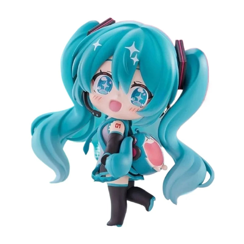 High quality reproduction Hatsune Miku handmade Q version cute decorations soft smile pain package desktop chassis decorations