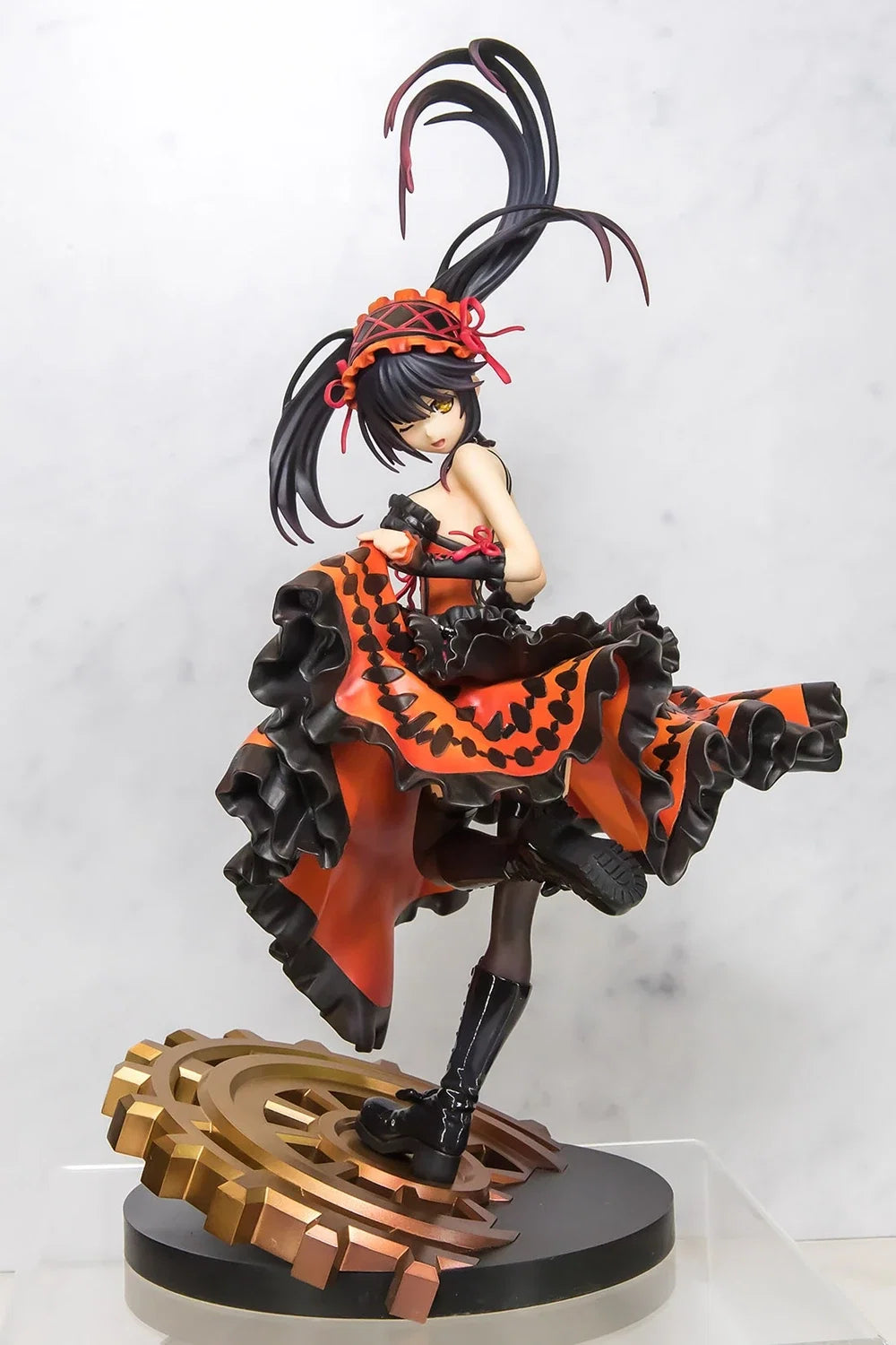 28CM Popular Anime Date A Live II Tokisaki Kurumi 1/8 Edition Beautiful Girl Model PVC Collection Static Toys Doll