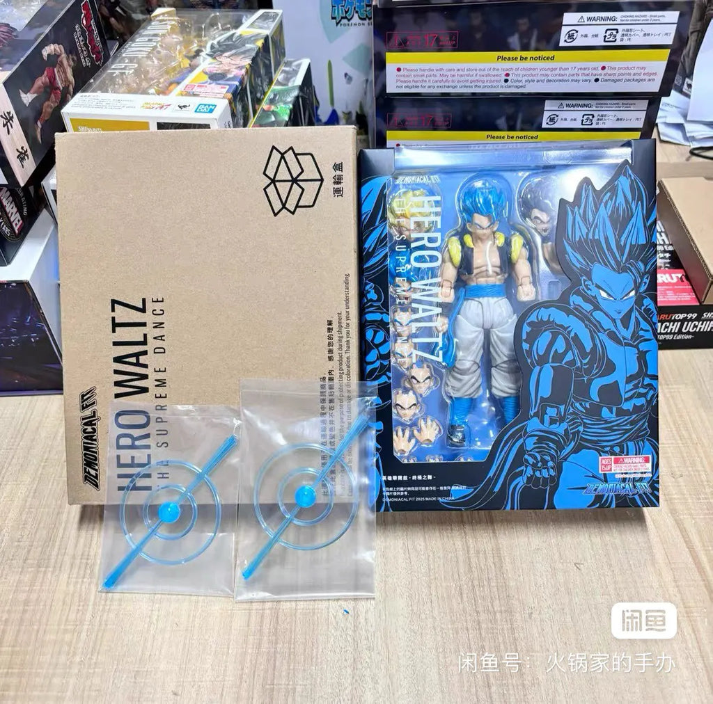 In Spot Dragon Ball Demoniacal Fit Gogeta Shf Hero Waltz Ultimate Dance Gogeta Action Figure Collectible Toys Xmas Gifts