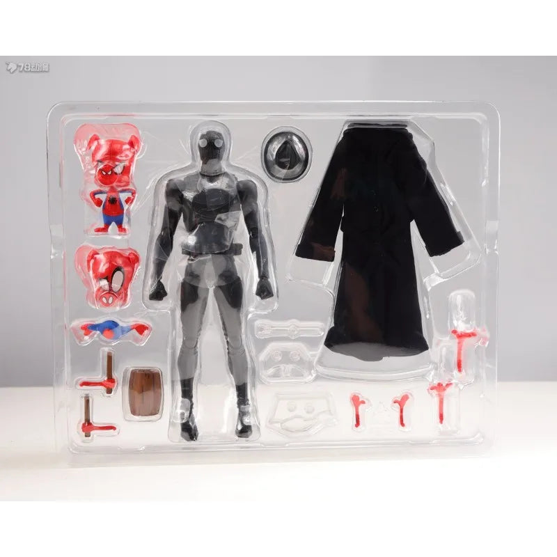 Bandai Original Genuine S.H.Figuarts Spider-Man：Across The Spider-Verse Web of Shadows Collectible Ornaments Toys for Boys Gift