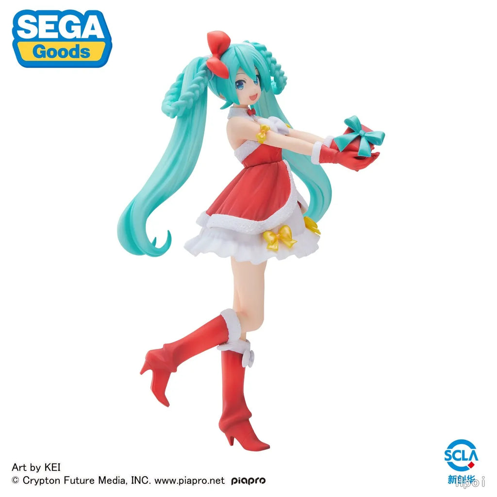 21CM Anime Hatsune Miku Christmas 2022 Figure Model Toy Gift Collection Action Figure PVC Super Scenery Standing Doll
