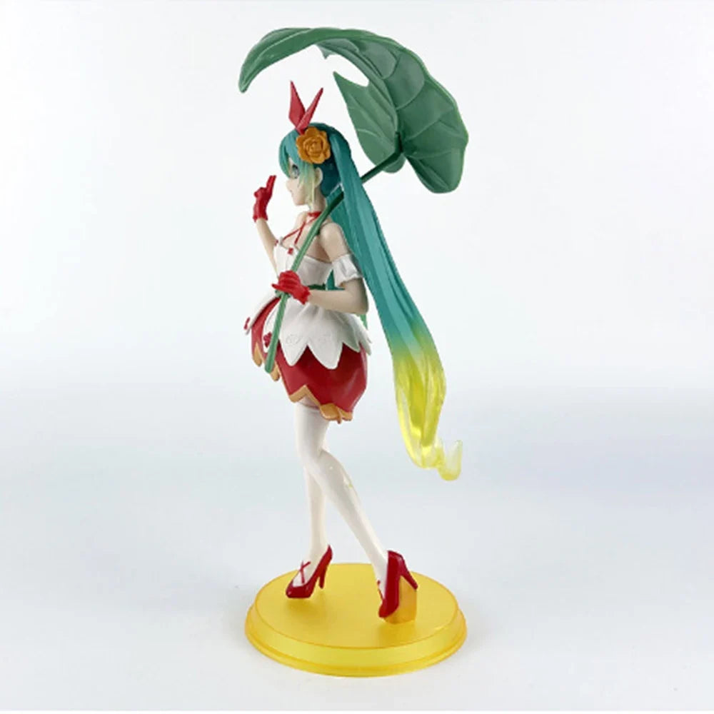 21cm Hatsune Miku Anime  Figure Fairytale Wonde Hatsune Miku Gift Collection Action Figure Gift Doll Collection Decoration PVC