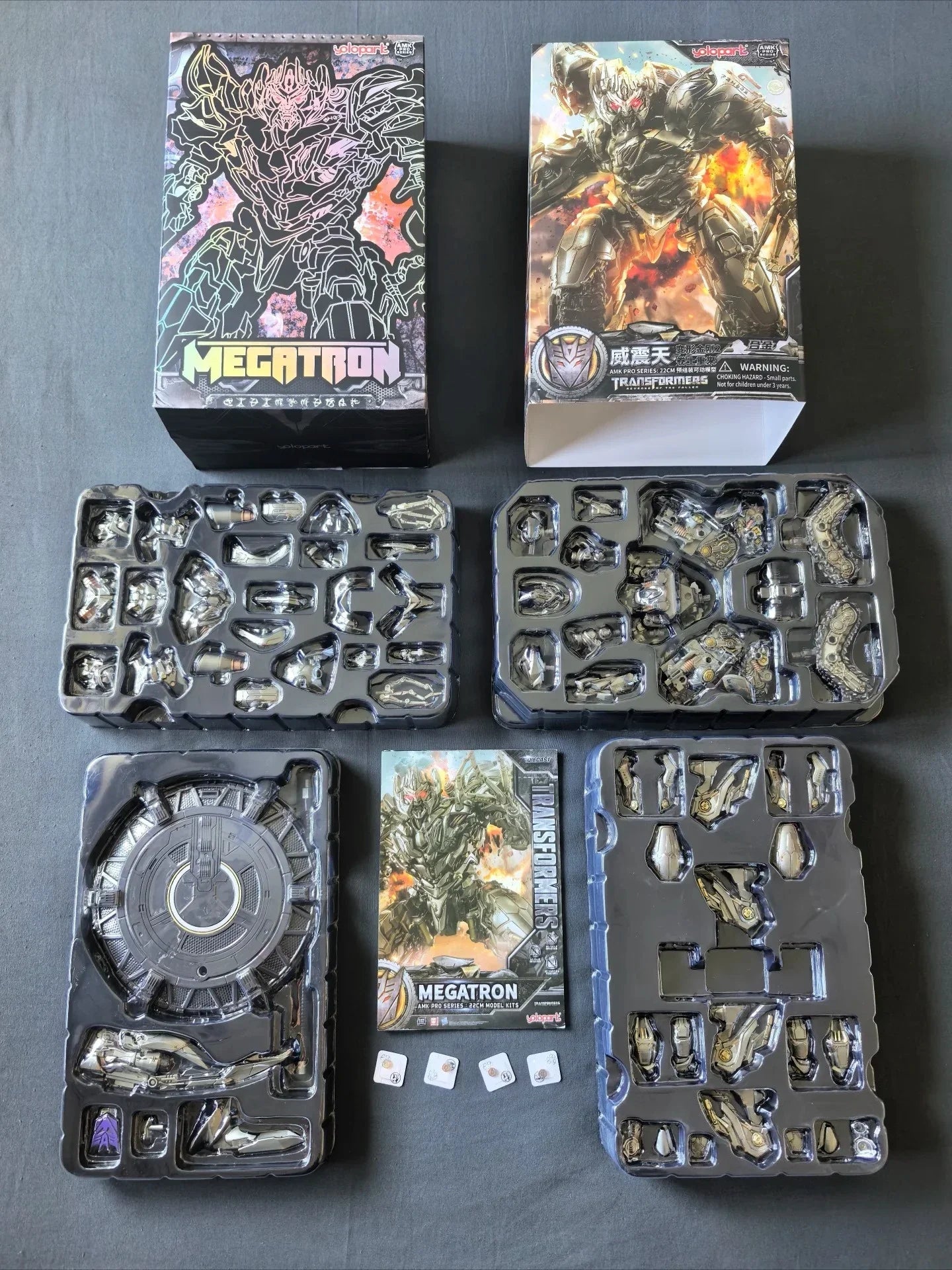 In Stock New 2025 Yolopark Amk Pro Series Transformers Revenge of the Fallen Megatron Alloy Action Figure Collect Model Toy Gift