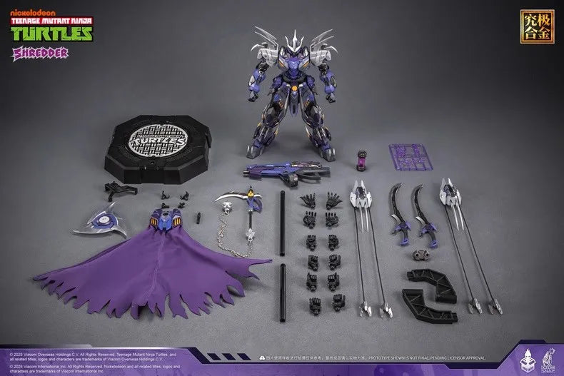 In stock New HEATBOYS Anime Ninja Shredder Alloy Action Figure Guochuang Toy Collection Model Gift
